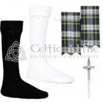 Scottish Dess Gordon Flashes - Socks and Kilt Pin