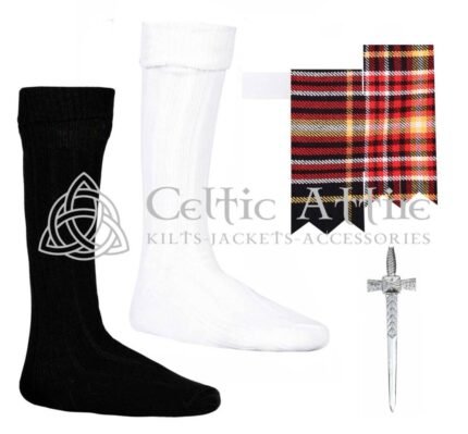 Scottish FIREFIGHTER Flashes - Socks and Kilt Pin