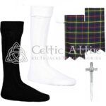 Scottish Farquharson Flashes - Socks and Kilt Pin
