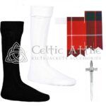 Scottish Fraser Red Flashes - Socks and Kilt Pin