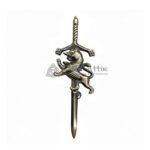Rampant lion kilt pin