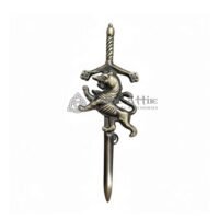 Rampant lion kilt pin