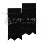 Solid Black Tartan Flashes