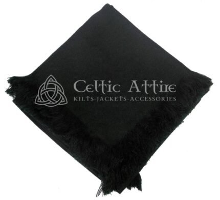 Mens Scottish Solid Green Tartan Flyplaid