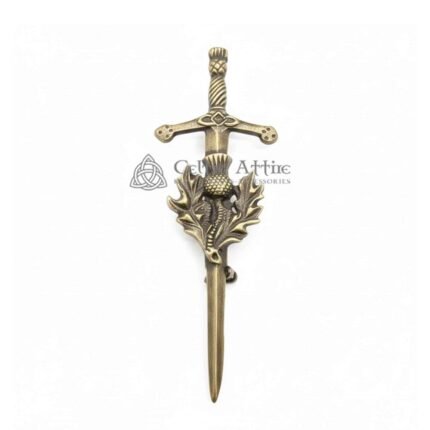 stag head kilt pin