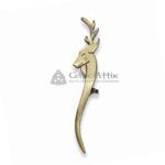 stag head kilt pin