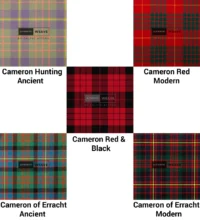 Clan Cameron Tartan Fabrics
