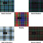 Scottish Tartan Fabrics