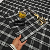Scottish National Black Tartan Fabric