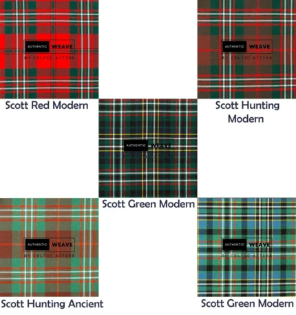 Clan Scott Tartan Fabrics