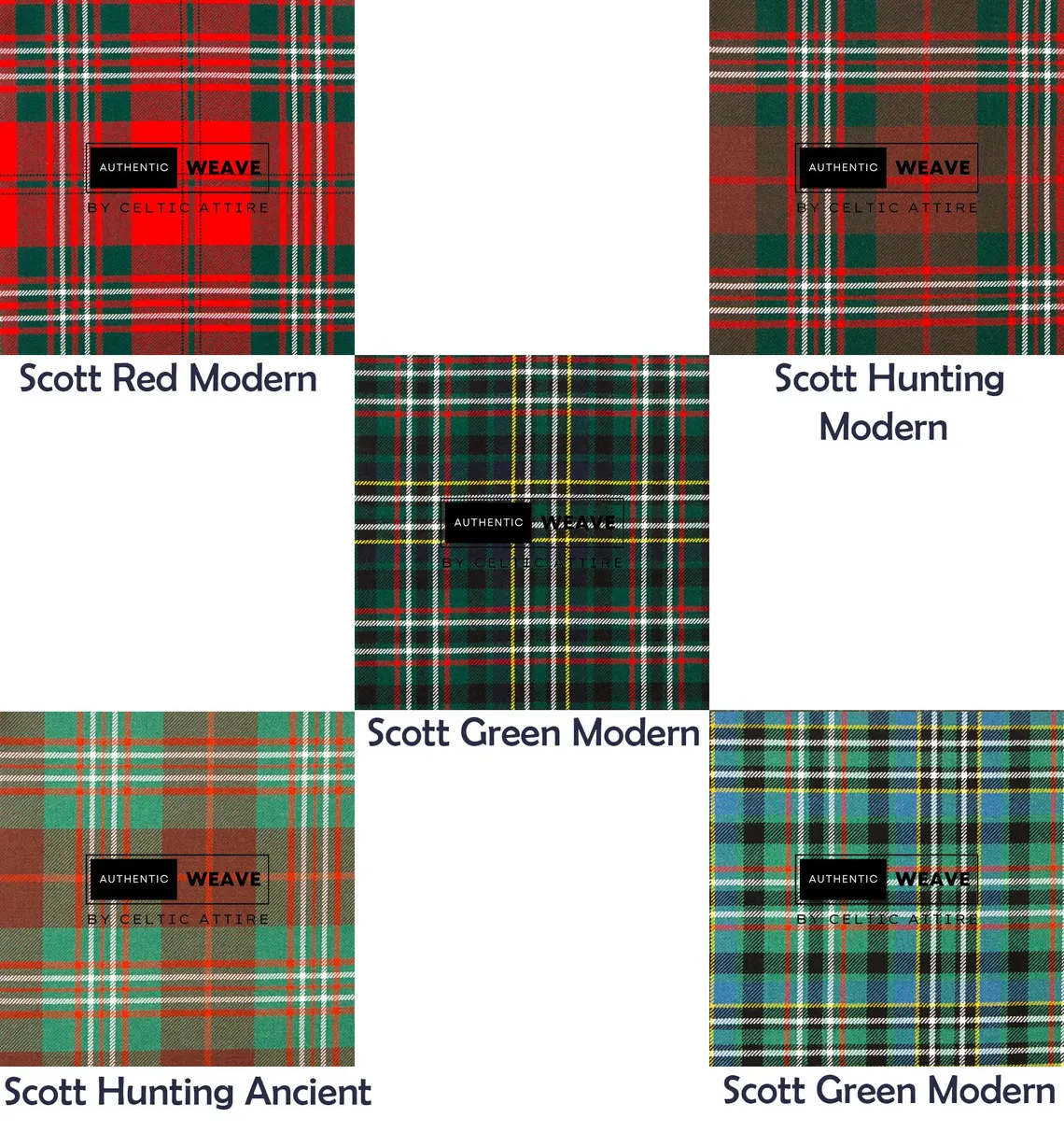 Clan Scott Tartan Fabrics Clan Scott Tartan Fabrics