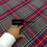 Stewart Gray Tartan Fabric