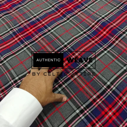 Stewart Gray Tartan Fabric