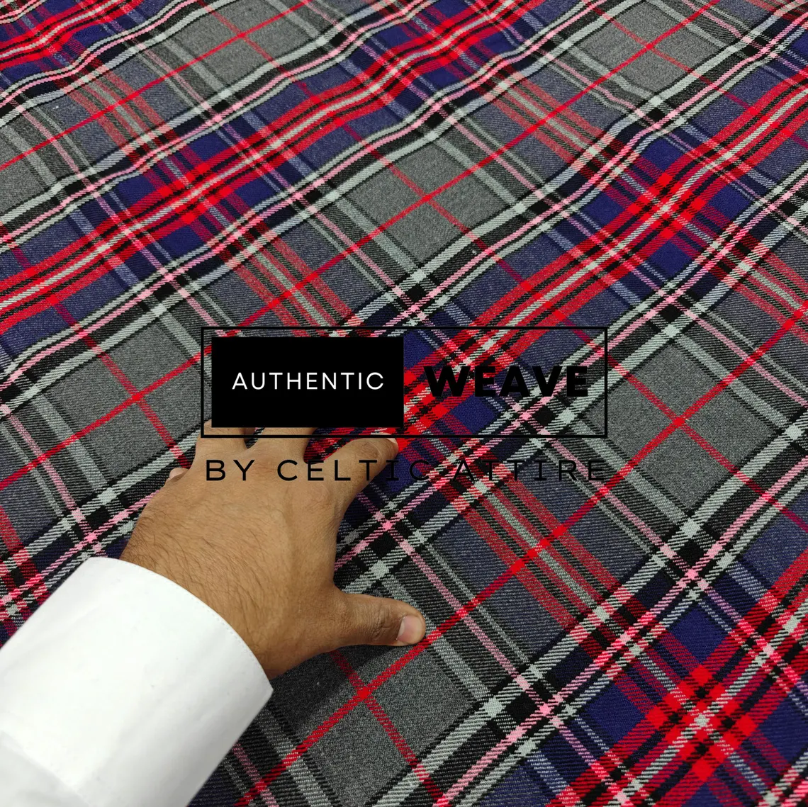 Stewart Gray Tartan Fabric Stewart Gray Tartan Fabric