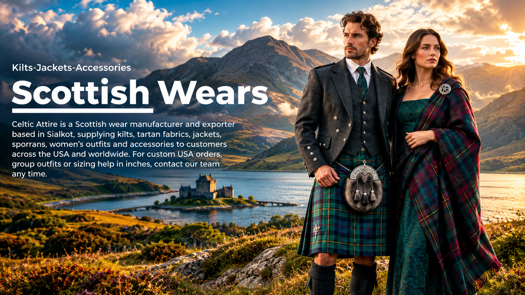 Scottish Kilts, Jackets & Accessories