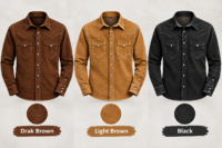 Men’s Suede Western Shirt
