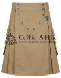 Heavy Drilled Denim Utility Kilt – Tactical Workwear Kilt, Black Or Blue, Custom Fit - Image 10